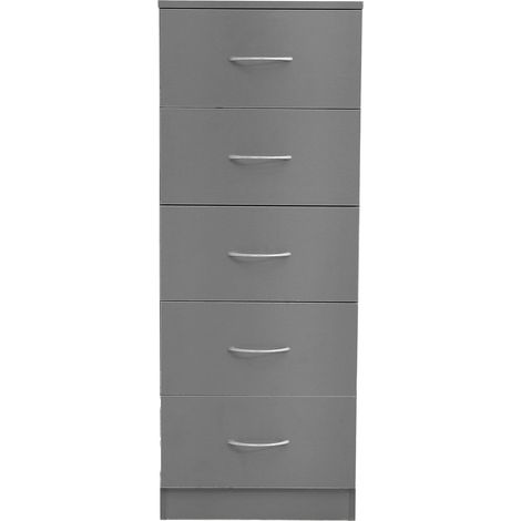 Meuble de rangement avec tiroirs, table d'appoint à 5 tiroirs pour chambre salon cuisine (1/5)