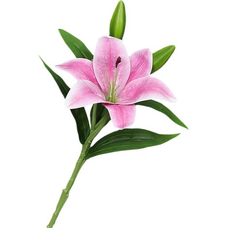3D Lys Simulation Fleur 38cm Arrangement De Fleurs Maison Artisanat Décoration De Noce Bouquet Bureau Bouquet De Fleurs Artificielles Faux Fleurs (3)