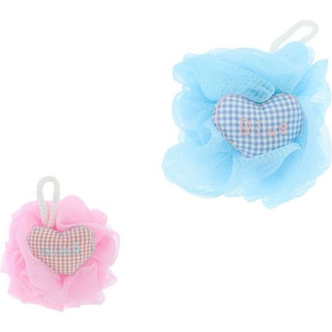 Cleafe - Spugna Per Doccia A Rete Bagno Esfoliazione Pelle Corpo Con Cuore A Scacchi 10778 - (1/3)