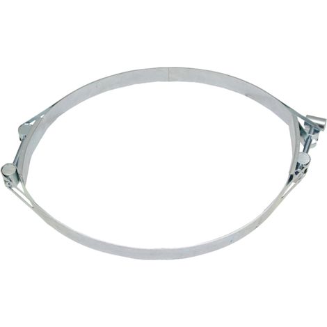 Abrazadera para manguera hidráulica de 24 mm de diámetro (200-210 mm), versión galvanizada.