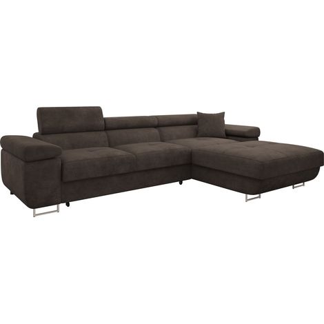 Sofá rinconero Comfivo Vinetum II, Lumo 40, Función de descanso, Almacenaje, 280x170x70cm, 0