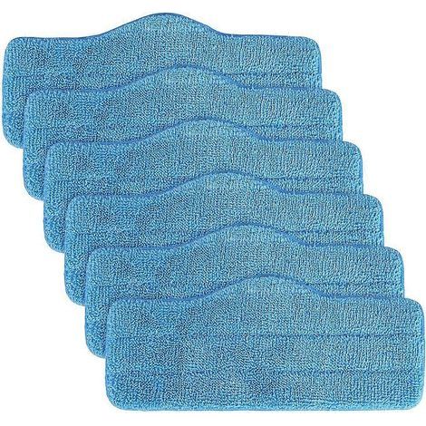 Lingettes en microfibre lavables et réutilisables pour balai vapeur Schenley et nettoyeur vapeur Dupray Neat (lot de 6) (1/5)