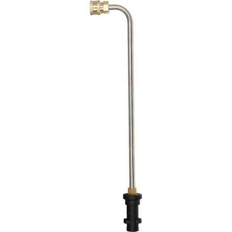Jeffergarden Pressure Washer Gutter Cleaner Attachment, Stainless Steel Angled Extension Wand Replacement for Karcher K2 K3 K4 K5 K6 K7, 4000PSI (90 Degree) (1/5)