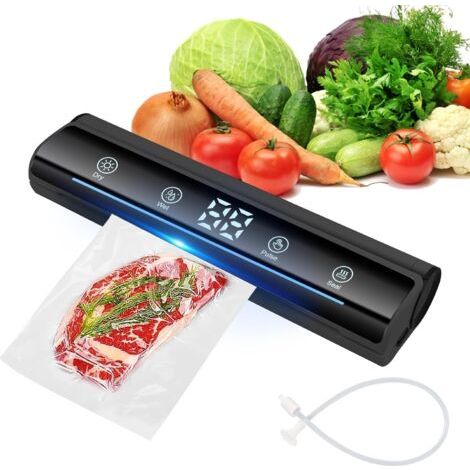 Machine Sous Vide Alimentaire, Appareil Sous Vide Alimentaire, 4-en-1 Appareils de Mise Sous Vide, Appareil de Mise Sous, Appareil Mise Sous Vide Alimentaire pour le Mode Sec/Moist (1/5)