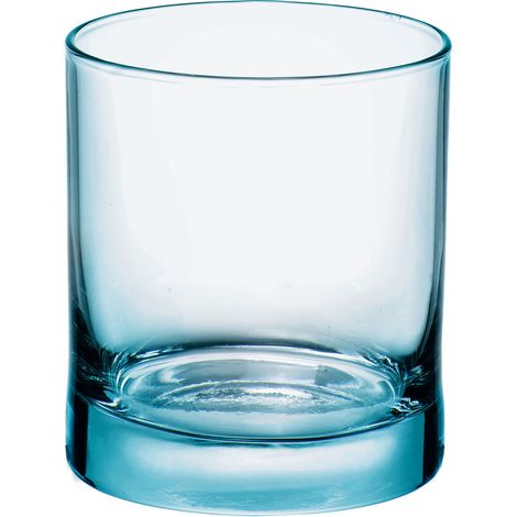 Bormioli Rocco BOR181250 Iride Set 3 Bicchieri da Acqua 25cl lavabili in lavastoviglie colore Azzurro (1/3)