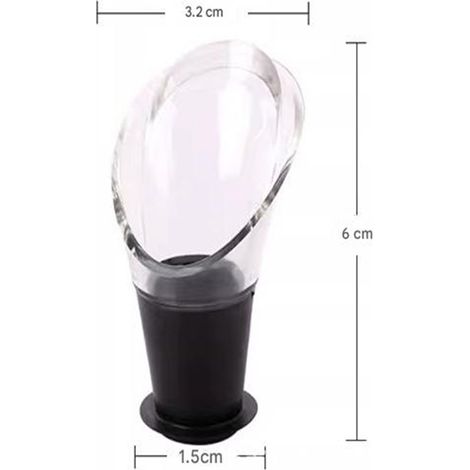 Bouchon Verseur Anti-Gouttes pour Vin - Accessoire Élégant pour une Décantation Propre et Sans Éclaboussures, Compatible avec la Majorité des Bouteilles, Lavable au Lave-Vaisselle et Sans BPA, Idéal p (1/4)