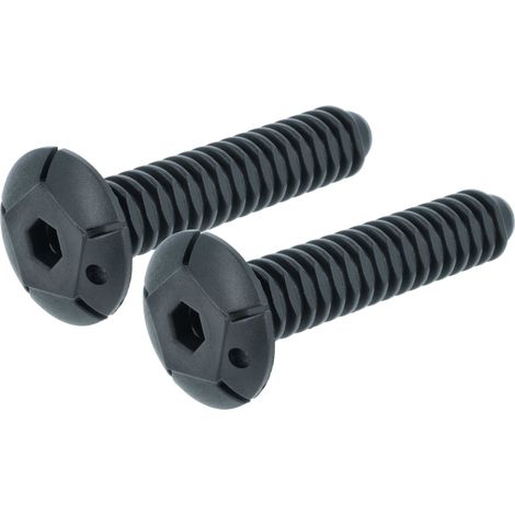 vhbw 2x Pata niveladora reemplaza Teka 436693, 426486 para lavavajillas - Pies de 11 cm, negro