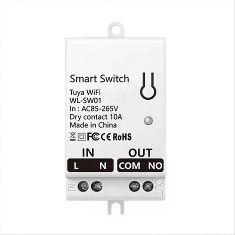 Tuya intelligent WiFi dry contact interrupteur module 10A universal AC 85-265 V (1/5)