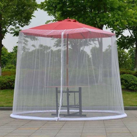 Moustiquaire, moustiquaire extérieure, parapluie de cour, couverture de parapluie, pare-soleil anti-insectes (1/4)