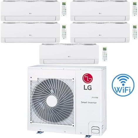 Climatizzatore Condizionatore LG Dualcool Libero Smart R32 Wifi Penta Split Dual Inverter 9000 + 9000 + 9000 + 9000 + 12000 BTU con U.E. MU5R30 Classe A++/A+ NOVITÀ 2026 (1/5)