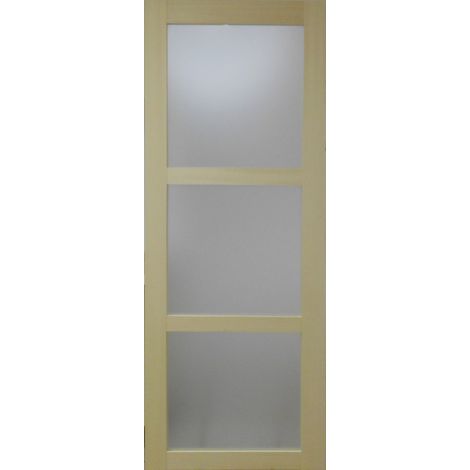 [jamais Utilise] Porte Coulissante Ayous Vitrée H204 X L83 + Sérrure A Condamnation Gd Menuiseries (1/2)