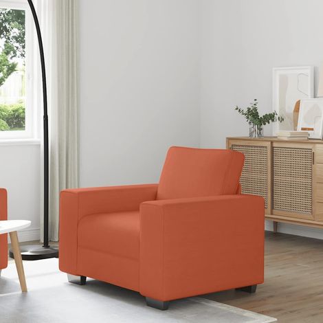 Sessel Rot Orange 100x77x82 cm Cordstoff vidaXL (1/5)