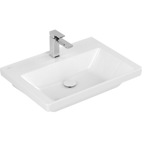Vasque Villeroy & Boch Subway 3.0, rectangulaire, 1 trou pour (1/5)