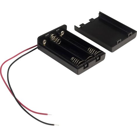 TRU COMPONENTS SBH431A Support de pile 3x LR3 (AAA) raccordement par fils X671131 (1/3)
