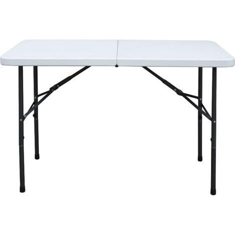 Table pliante rectangulaire en résine 122x60xh74 cm - talla