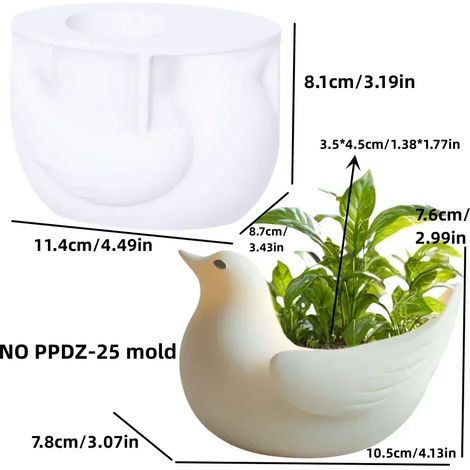 (Moule SANS PPDZ-25) Moule en résine silicone en forme de relief montagneux pour pot de fleurs succulentes, ruisseau de montagne, boîte de rangement, coupelle à bougie, moules en gypse (1/4)