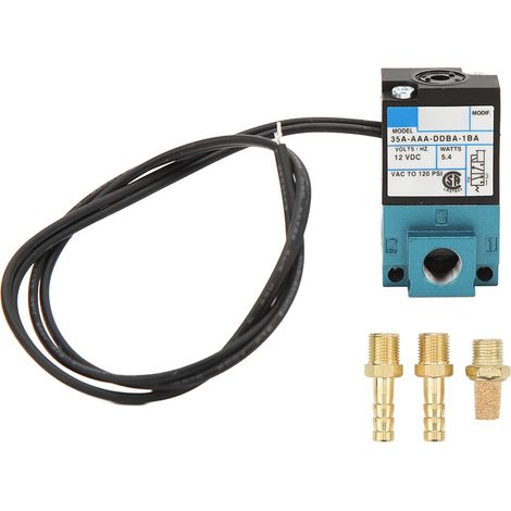 Électrovanne de régulation de suralimentation 3 voies 12V DC 5.4W - Pilotage PWM stable 35A compatible AAA DDBA 1BA (1/5)