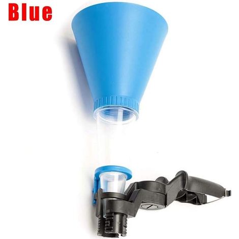 Entonnoir de remplissage d'huile, kit de remplissage d'essence, entonnoir universel réglable pour huile (bleu) (1/4)