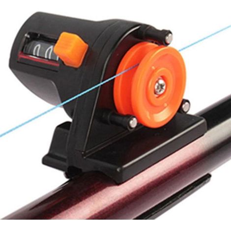 Compteur de ligne de pêche portable 0-999m, mesureur de profondeur pour pêche en mer, compteur de longueur de fil (1/2)