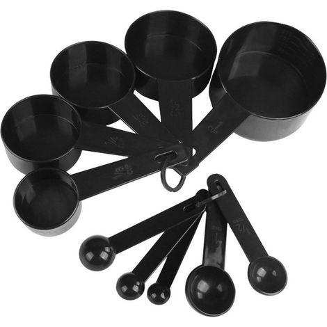 Set mit 10 robusten PP-Messlöffeln zum Backen und Kochen (1/5)