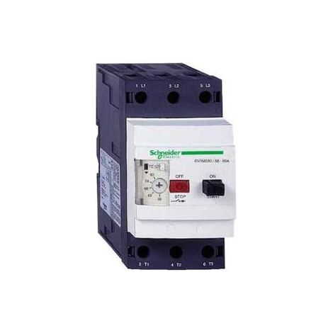 Schneider GV3ME80 Motor Circuit Breaker GV3ME 56 to 80 A, 3P, 3D, Thermal-Magnetic Trip Unit