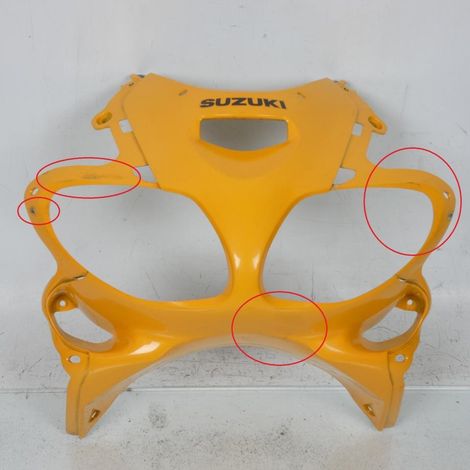 [PRODUIT D'OCCASION] Tête de fourche JAUNE origine pour moto Suzuki Sv 650 S 1999 à (1/4)