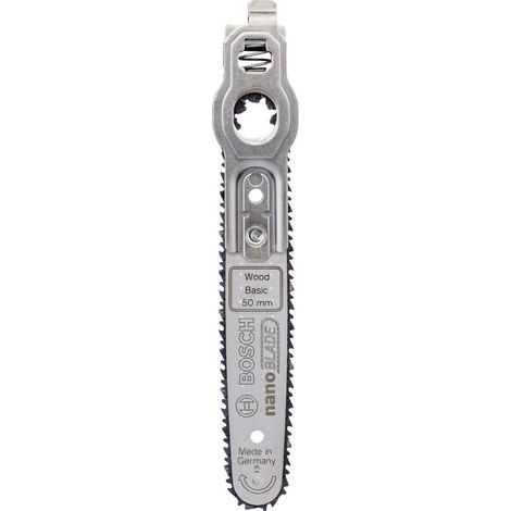 Bosch – Micro lame pour tronçonneuse – Longueur 50 mm – Pour bois, PVC, verre acrylique, polycarbonate – Coupe précise sans vibration