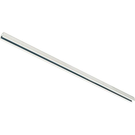 QAZQA Moderno Carril trifásico moderno blanco 100cm - Trifásico Aluminio Cuadrada /Alargada Adecuado para LED Max. x Watt (1/4)