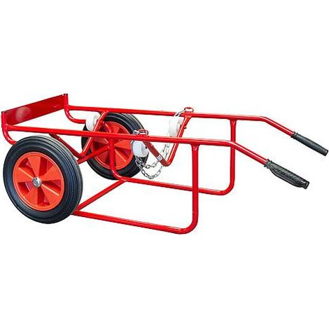 Fimm - Diable chantier à fût charge 250 kg métallique 220 L roues caoutchouc Diam 400 mm (1/2)