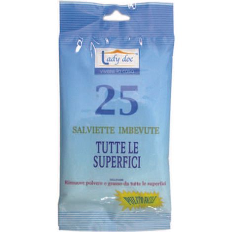 Salviette imbevute per tutte le superfici - cm.16x21