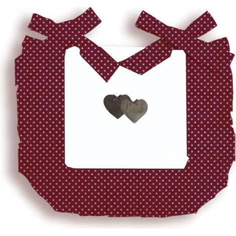 Dessus de chaise pur coton 40x40x3 cm LOVE rouge, par Soleil d'Ocre