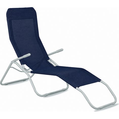 Aga Chaise de jardin SIESTA Bleu foncé