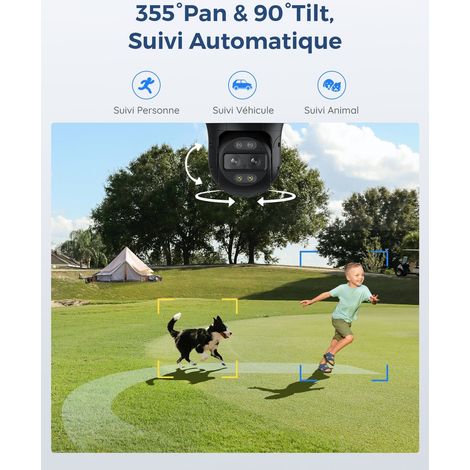 Reolink – Caméra PTZ 4K 8MP extérieure PoE – Double objectif 6x zoom – Suivi automatique – Vision nocturne couleur – Détection intelligente — vue 4