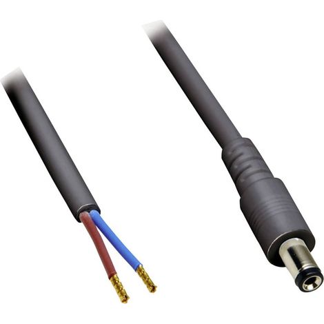 BKL Electronic 075178 Cavo per bassa tensione Spina a bassa tensione - Estremità aperta 5.50 mm 2.50 mm 30.00 cm 1 pz.