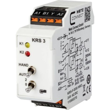 Metz Connect Interruptor de umbral 24 V AC/DC negro
