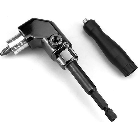 Support de tournevis à angle droit autobloquant à 90 degrés, rallonge d'angle pour embout de vissage électrique (1/5)