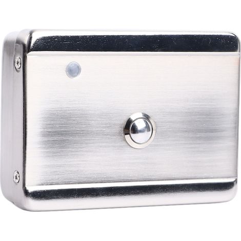 Système de contrôle d'accès de porte électronique à mini-bouton 12 V avec délai de déverrouillage en cas de coupure de courant et réglable (1/5)
