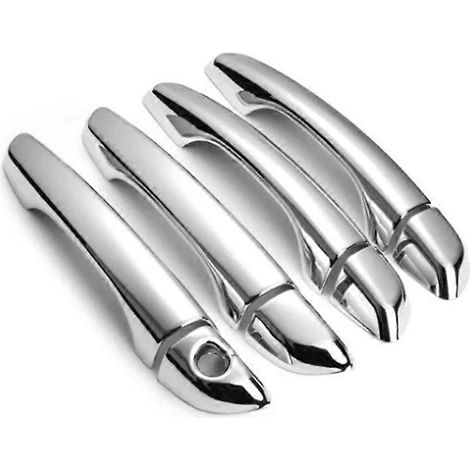 Passend für Peugeot Rifter Partner (Baujahre 2018–2021): Türgriff mit Carbon-Bohrmuster, Karosserie-Paillettenaufkleber – galvanisiert, Einzelloch (1/4)