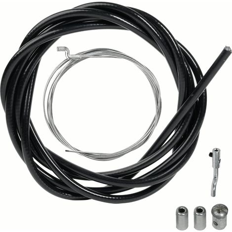 Câble d'Accélérateur pour Tondeuse à Gazon 1.5mm, avec Embout en Z et Serre Câble Kit de Réparation Universel pour Débroussailleuse et Motoculteur (1/5)