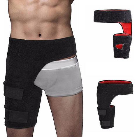 Bande de compression pour l'aine, soutien de la hanche et des ischio-jambiers, pour les cuisses et les ischio-jambiers. (1/3)