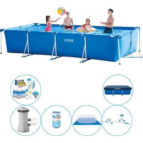 Intex Piscine Tubulaire Rectangulaire - 450x220x84 cm - 6-pièces S21133 (1/5)