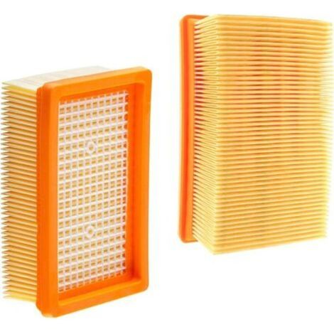 2 Pack Filtre pour Kärcher WD4 WD5 WD6 MV4 MV5 MV6 WD5P WD6P Premium Aspirateur KFI 4410 Filtre plissé plat de remplacement pour Kärcher (1/5)