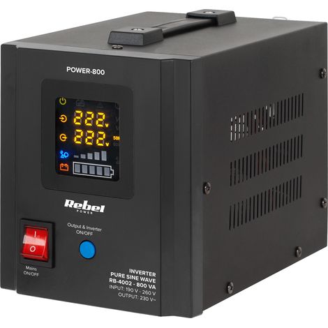 Onduleur Rebel Power 800 12V/230V 800VA/500W