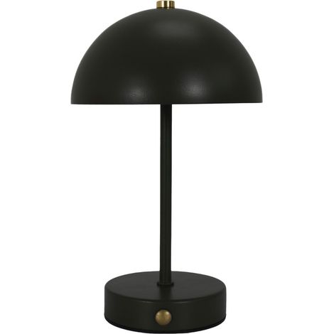 Lampe de Table Rechargeable "Lucia" 25cm Noir