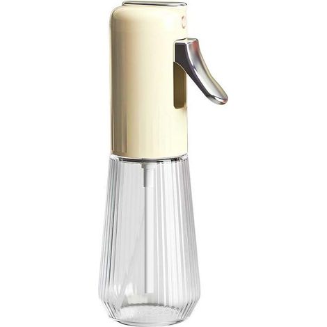 Flacon Pulvérisateur d’Huile 280ml en Verre avec Gâchette Chromée Beige