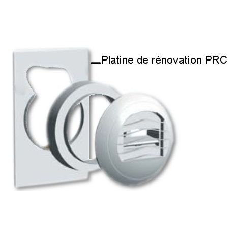 Platine de rénovation pour remplacement de bouche de ventilation, D 177 x 278mm S&P (UNELVENT) 858270