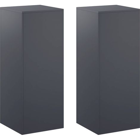 Support de Plante 2 pièces Anthracite 40 × 40 × 100 cm