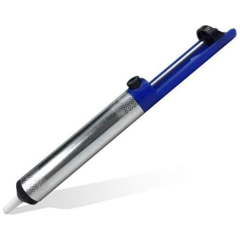 QORVA-Ensemble de pompes à dessouder en aluminium avec ventouse, outil de dessoudage, dispositif d'aspiration pour stylos à étain, fer à souder sous vide bleu, outils manuels de dessoudage astucieux e