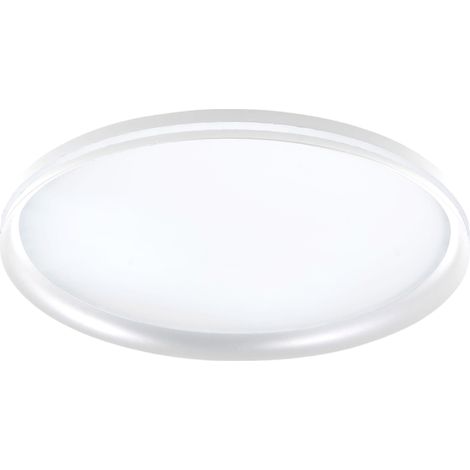 Isy - Plafonnier LED Fabas Luce Aluminium - LED intégrée 64W IP20 Blanc