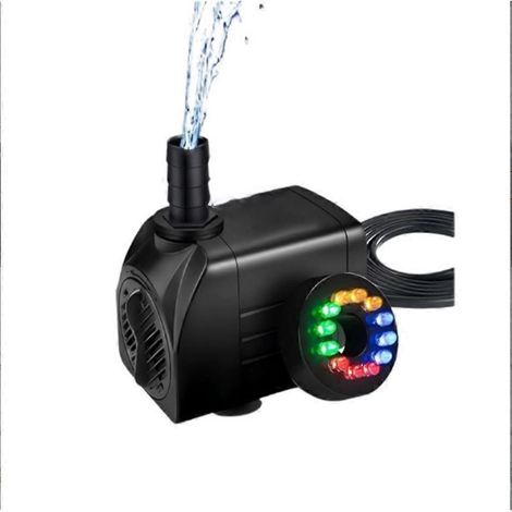 Pompe submersible LED 30W, ultra-silencieuse, adaptée aux aquariums, bassins, piscines et fontaines. (1/5)